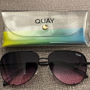 Quay High Key Mini Sunglasses (Large)